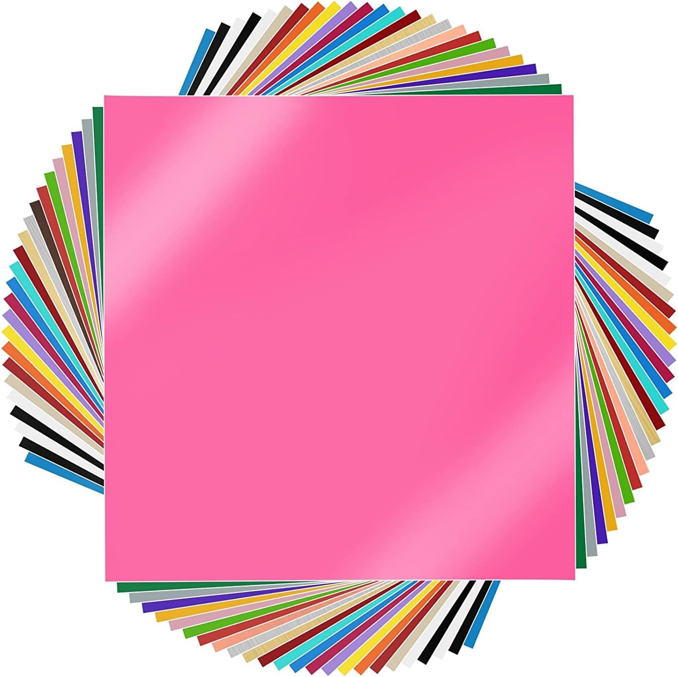 Prime Vinyl Permanent Vinyl, Self Adhesive Vinyl for Cricut 12" x 12", 25 Sheets Vinyl for Home Decor, Logo, Banners, Window Graphics, Cutting Machine