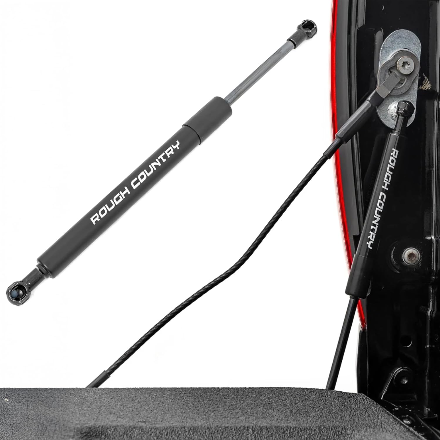 Rough Country Hydraulic Tailgate Assist for Toyota Tundra (2007-2021) - Smooth, Safe & Controlled Tailgate Lowering