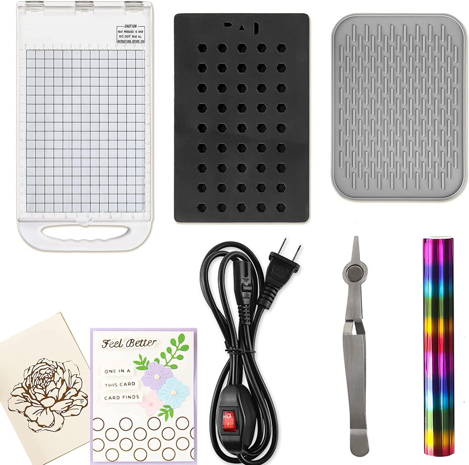 Foilpress Heat Press Crafting Foiling Machine for UK Version 220V Card Making Crafting Scrapbooking Kits Foiling Platform Glimmer System Paper Leather Embossing Vinyl Film Transfer Foil Press Machine