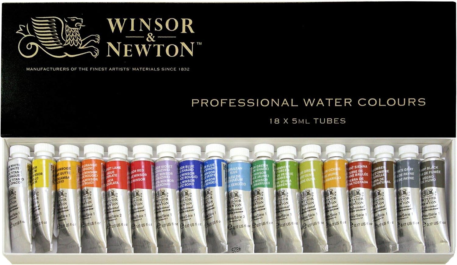 Windsor & Newton Artists Water 5ML tube 18C set (japan import)
