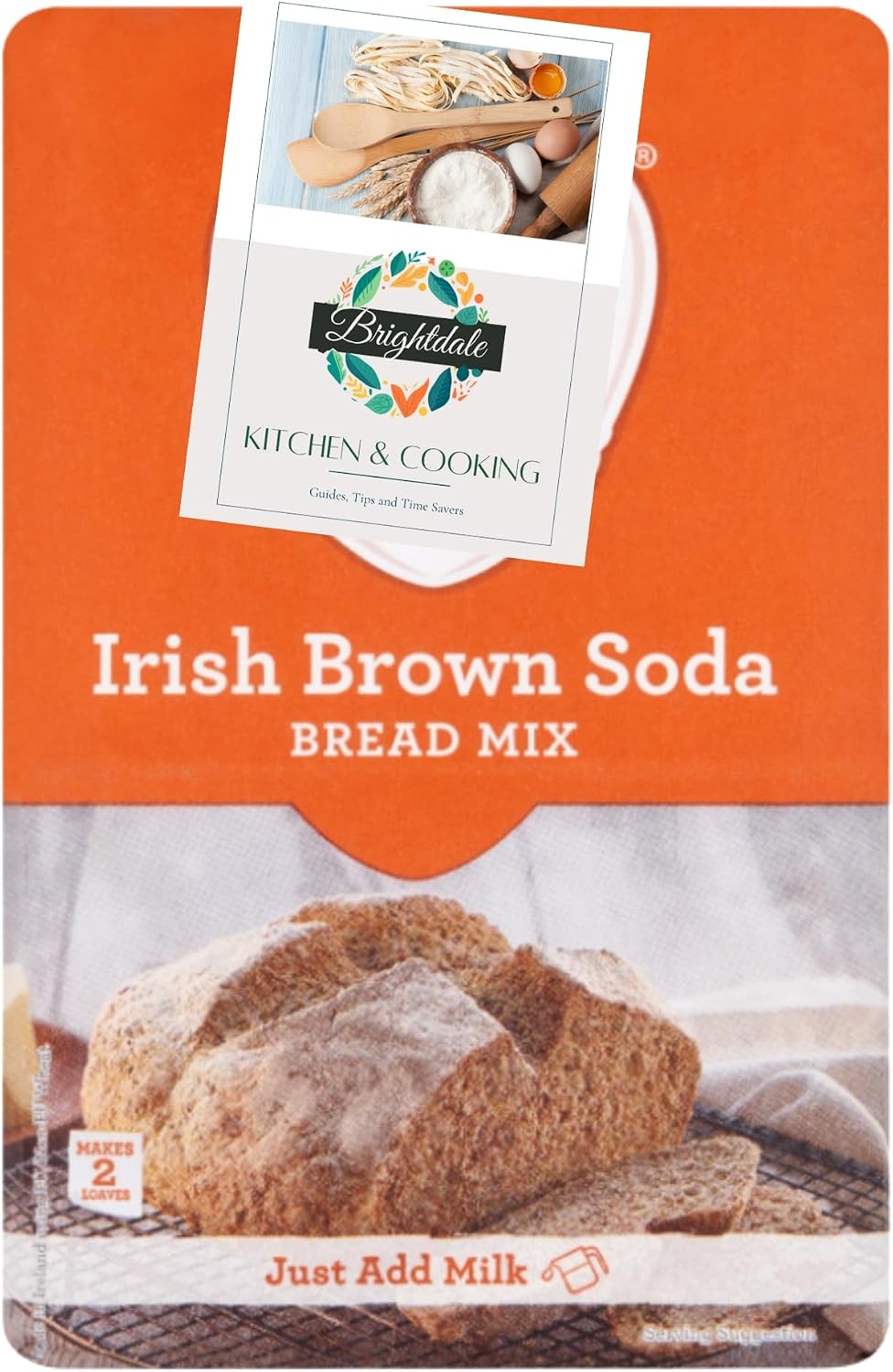 Irish Bread Mix Bundle Odlums Brown Soda Bread Mix 1kg  + Brightdale Kitchen Booklet