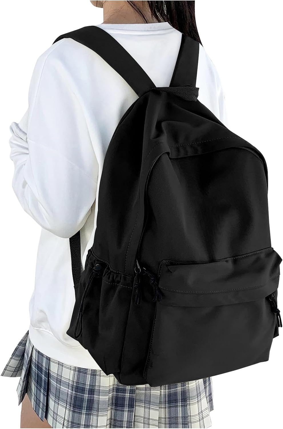HYC00 School Backpack Womens, Causal Travel School Bags 14 Inch Laptop Rucksack Bag for Women Teenage Girls Boys Lightweight College Rucksack Water Resistant Students Bookbag Work Daypack
