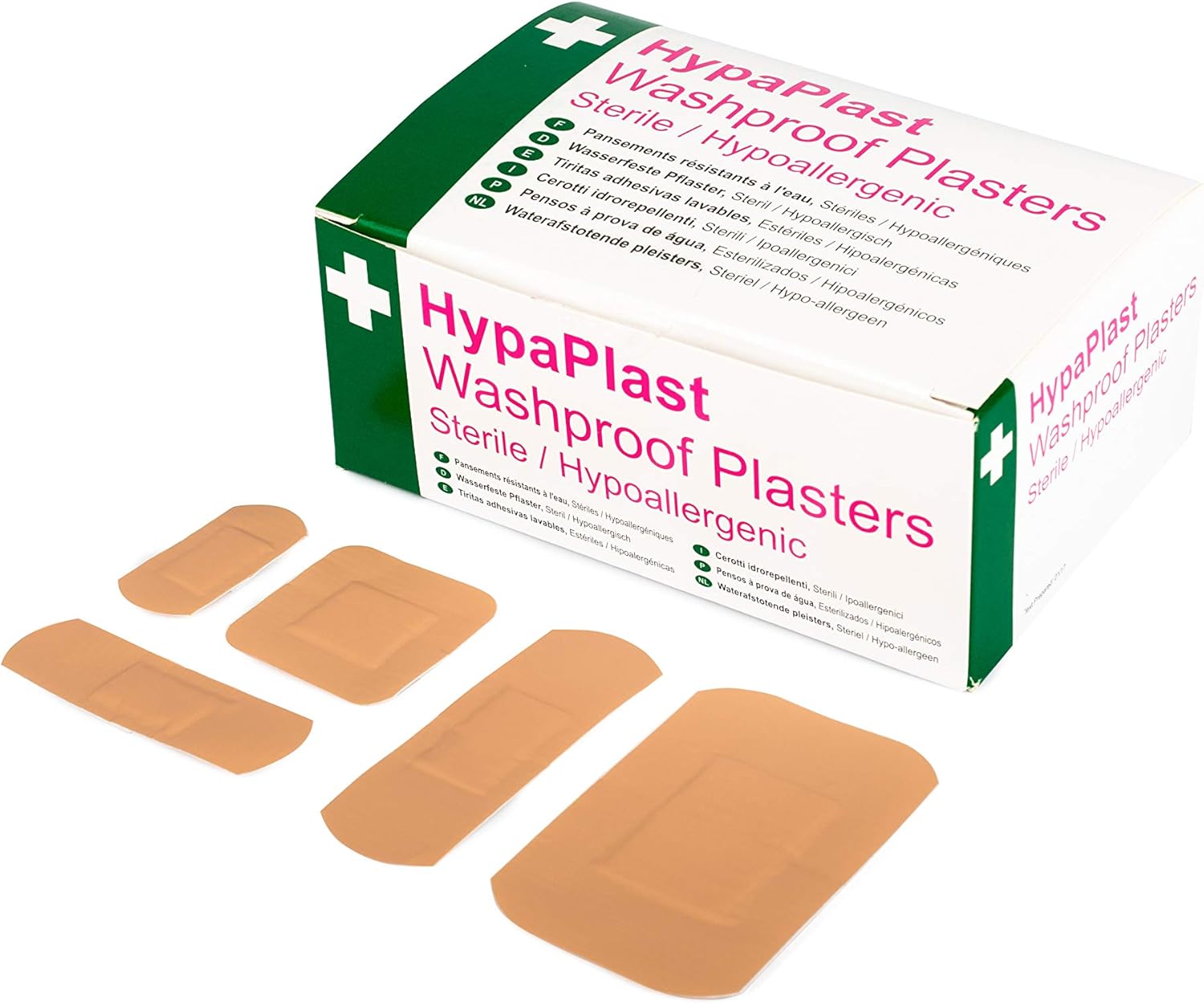 Group HypaPlast Pink Washproof, Assorted (100) Sterile Hypoallergenic