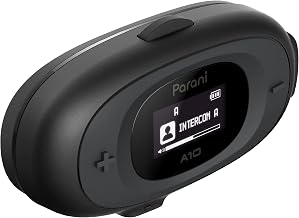 Sena Parani A10 Intercom Headset for Motorcycles (Wired Mic),Black