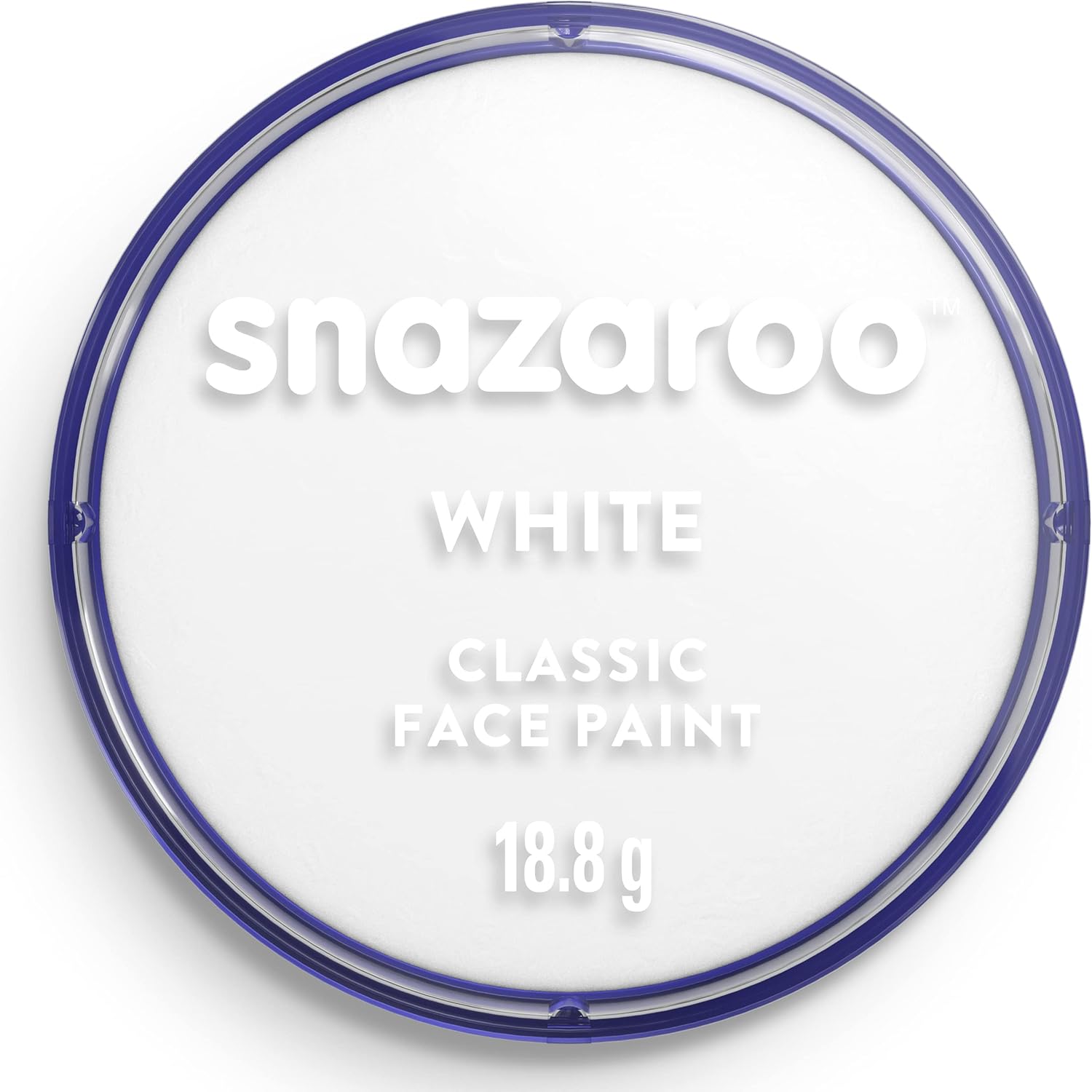 Snazaroo Classic Face and Body Paint for Kids and Adults, White Colour, Water Based, Easily Washable, Non-Toxic, Makeup, Body Painting for Parties, for Ages 3+