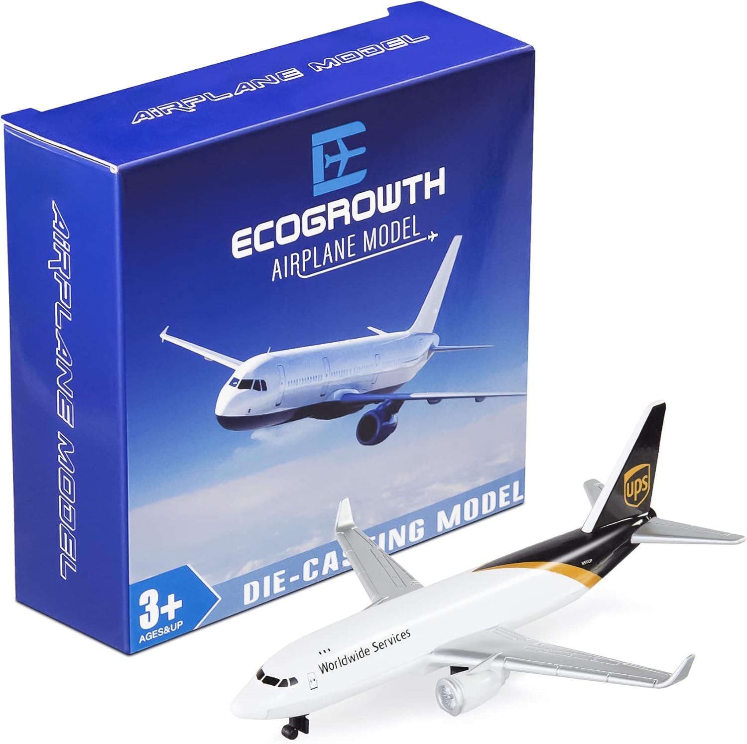 EcoGrowth Model Planes UPS Airplane Model Airplane Plane for Collection & Gifts