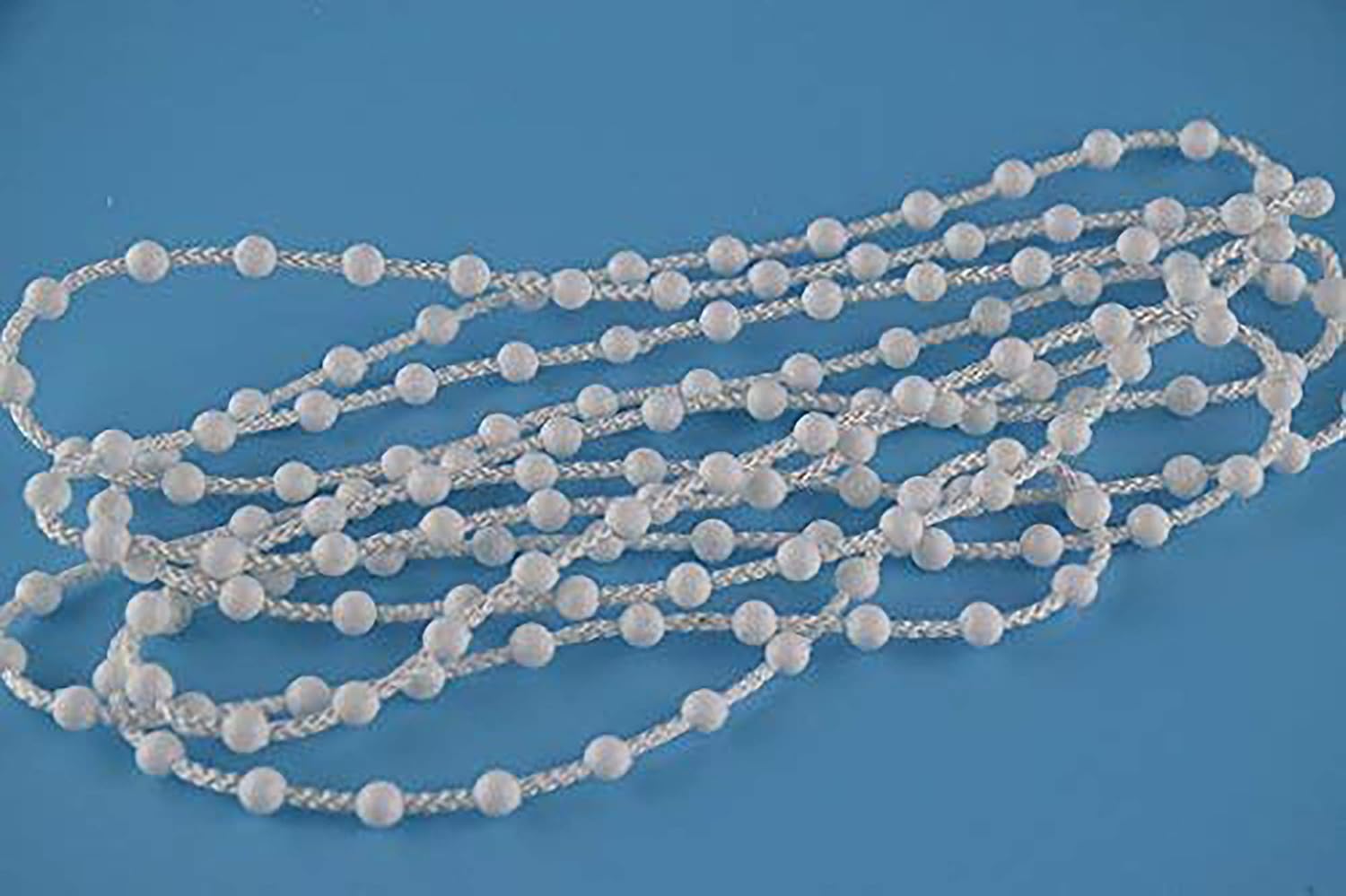 EveryHome EveryHome Roller Blind and Roman Shade Blind Wide Beaded Chain Cord White Plastic Roller Blind Wide Chain Repair (5M)