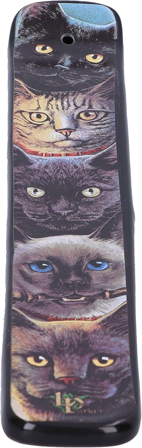 Nemesis Now Cat Totem Incense Burner 24.5cm, Resin, Lisa Parker Cat Totem Incense Holder, Exclusive Cat Totem Design, Cast in the Finest Resin, Hand-Painted, Holds Incense Stick