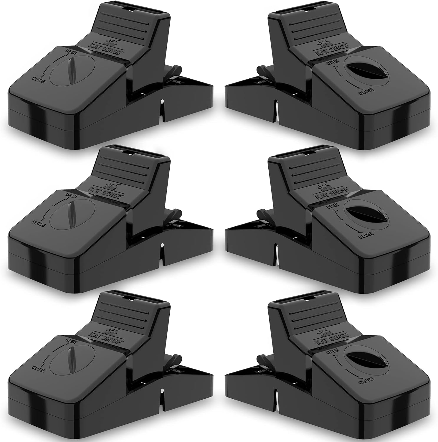 Rat Trap, 6 Large Reusable Snap Traps for Mouse Chipmunks Indoor Outdoor
