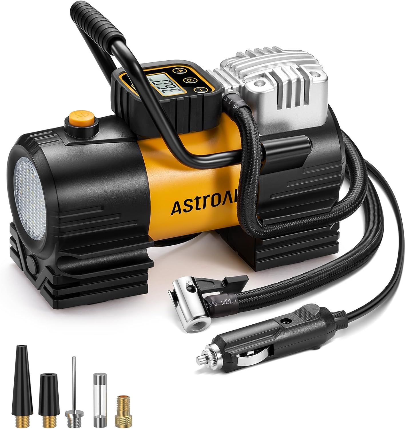 AstroAI Tyre Inflator Portable Air Compressor DC 12V, Digital Car Tyre Pump