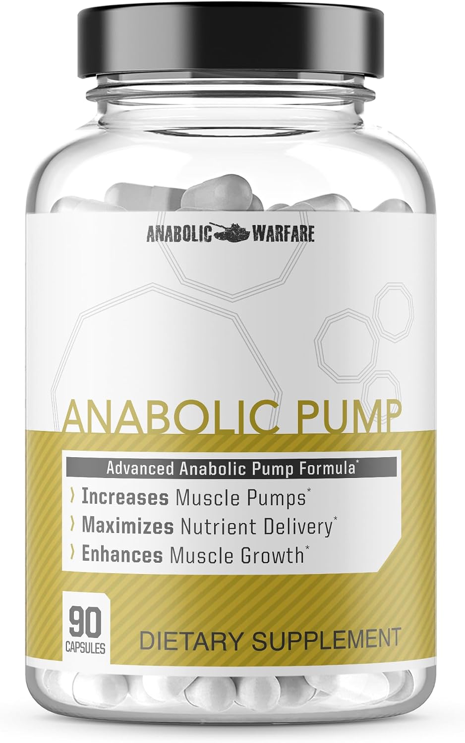 Anabolic Warfare Anabolic Pump – Arachidonic Acid Muscle Builder for Men – Stimulant-Free Pump & Muscle Growth Support Capsules with Uva Ursi for a Dry, Full Look – 90 Capsules*