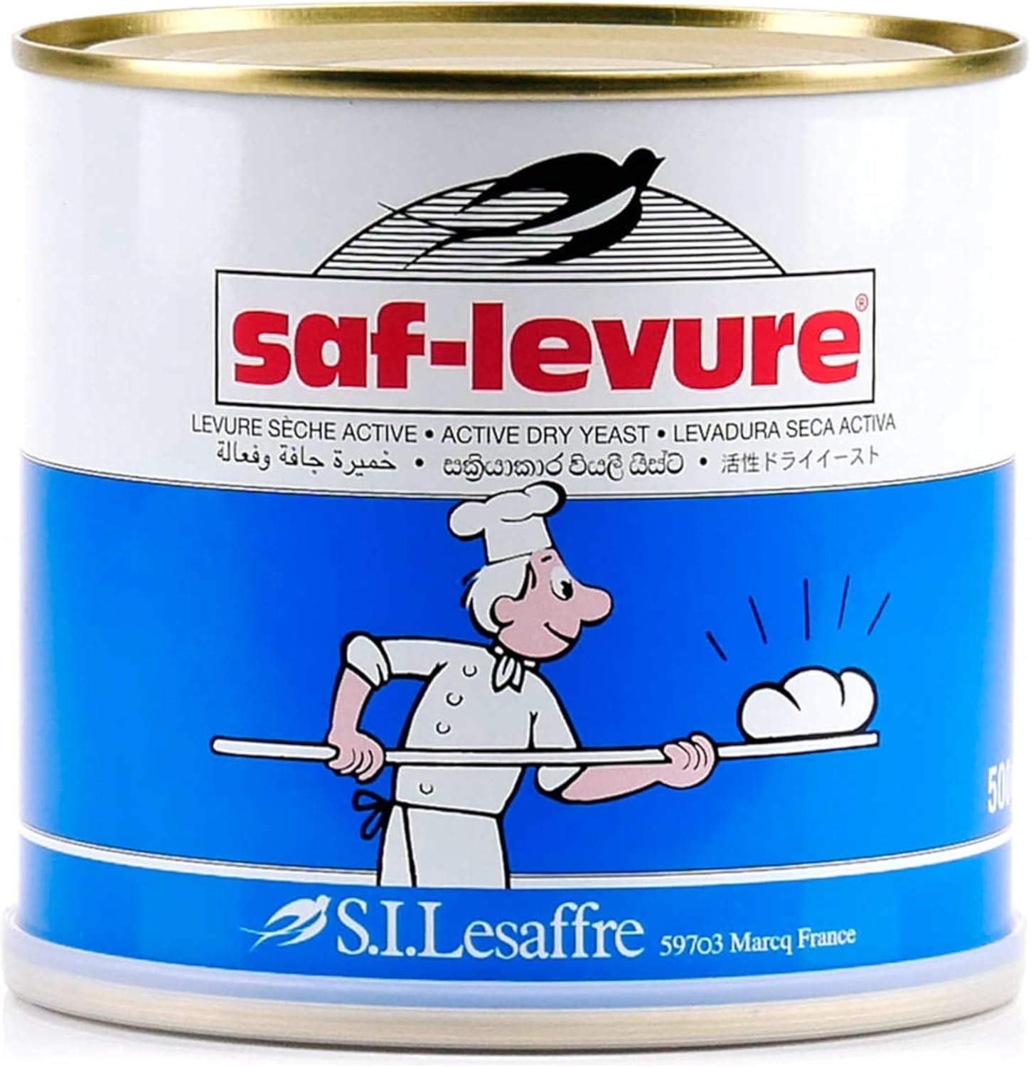 Saf Levure Active Dry Yeast 500g Can Used In Baking to Leaven Bread and Other Baked Goods Easy to Use and Provides Consistent Results In Bread and Pastry Recipes.