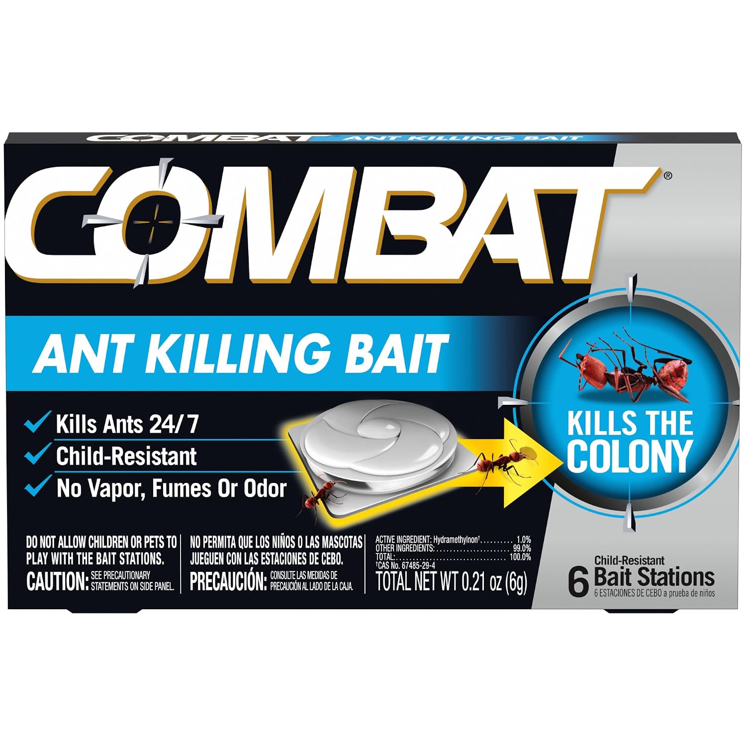 Combat Ant Killing Bait, 6 Count