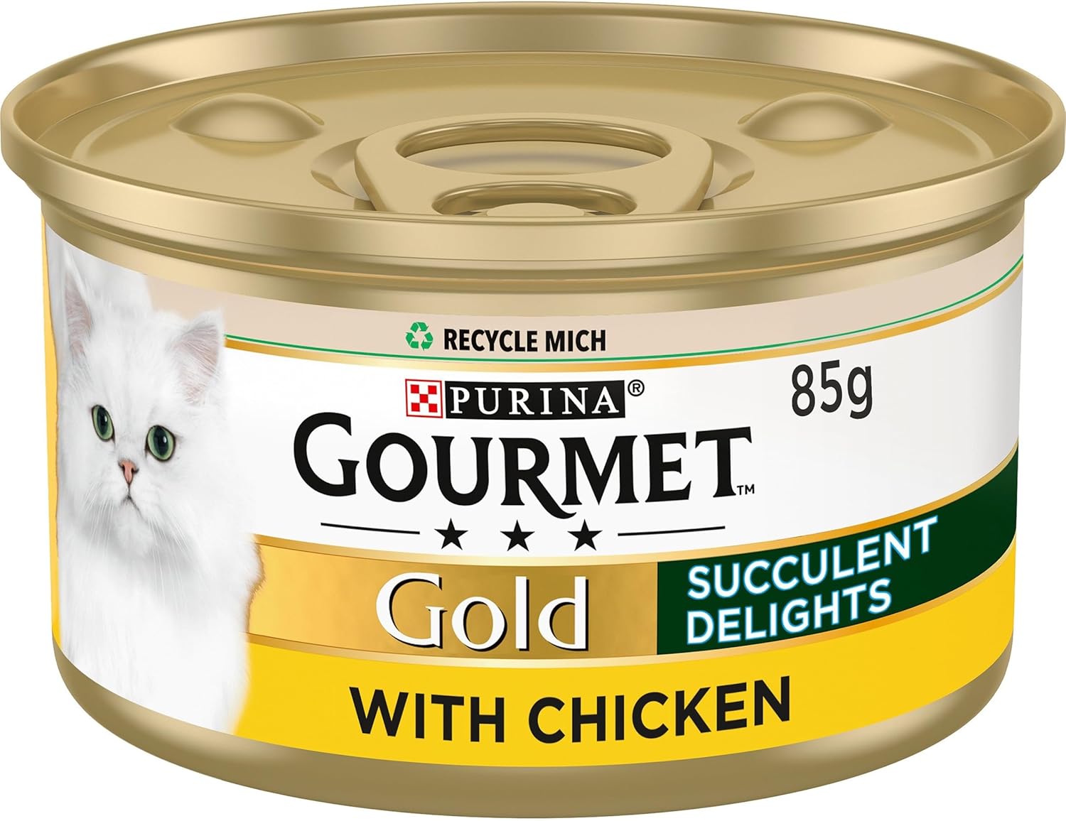Gourmet Gold Succulent Delights Adult Wet Cat Food Chicken 12x85g, Pack of 12