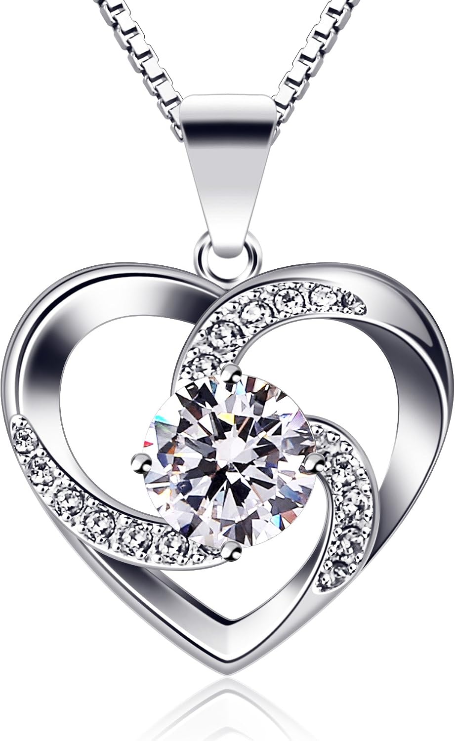B.Catcher Women Necklace 925 Sterling Silver “Crazy Love” Pendant Necklaces