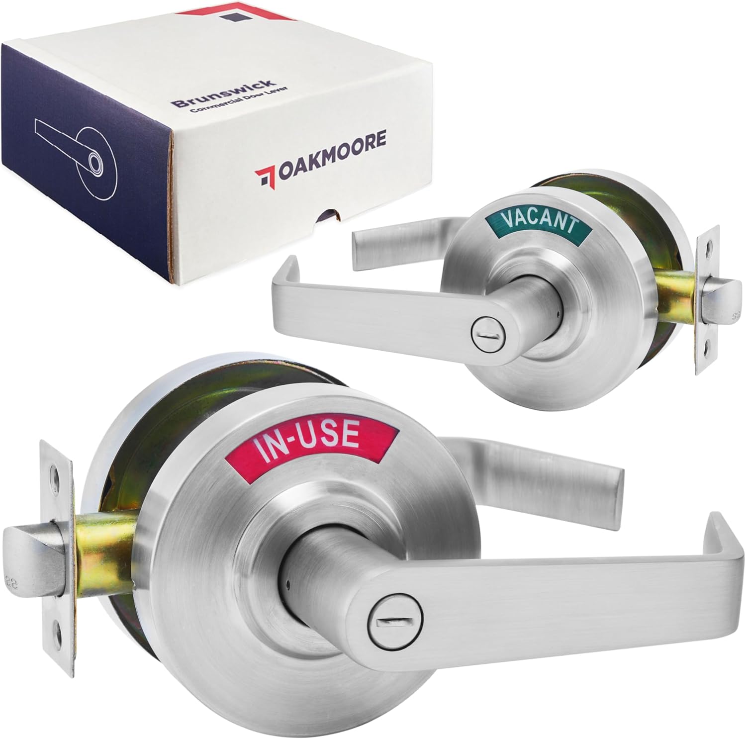 Commercial Door Handle | Vacant Occupied & Commercial Restroom Lock for Public Bathroom & Industrial Buildings