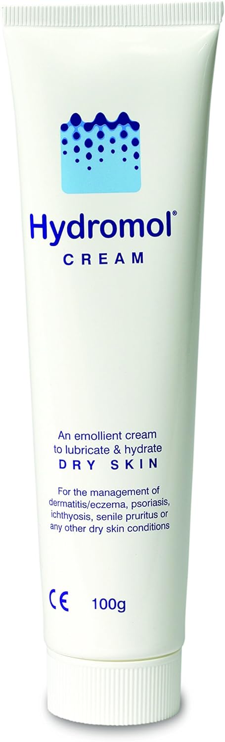 Hydromol Cream 100 g, for the Management of Dry Skin, Eczema and Psoriasis, Eczema Cream for Adults and Children, soothes dry skin and helps prevent flare-ups.