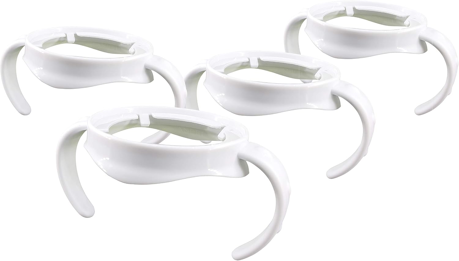 Replacement Bottle Handles Compatible with Avent Natural Response Baby Bottle, White (Pack of 4)