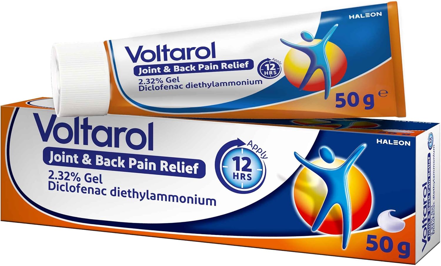 Voltarol Joint & Back Pain Relief 2.32% Gel, for Joint Pain Relief, suitable for Knee Pain & Neck Pain, 50g