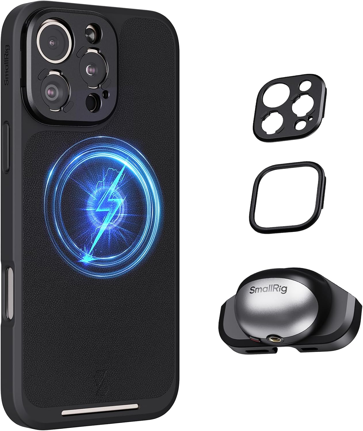 SMALLRIG FilMov Lightweight Photography Case Kit for iPhone 16 Pro Max, Phone Video Case with Capture Grip/T-mount Lens Backplate, Support for MagSafe, Compatible with Phone Lenses and Filters - 4987