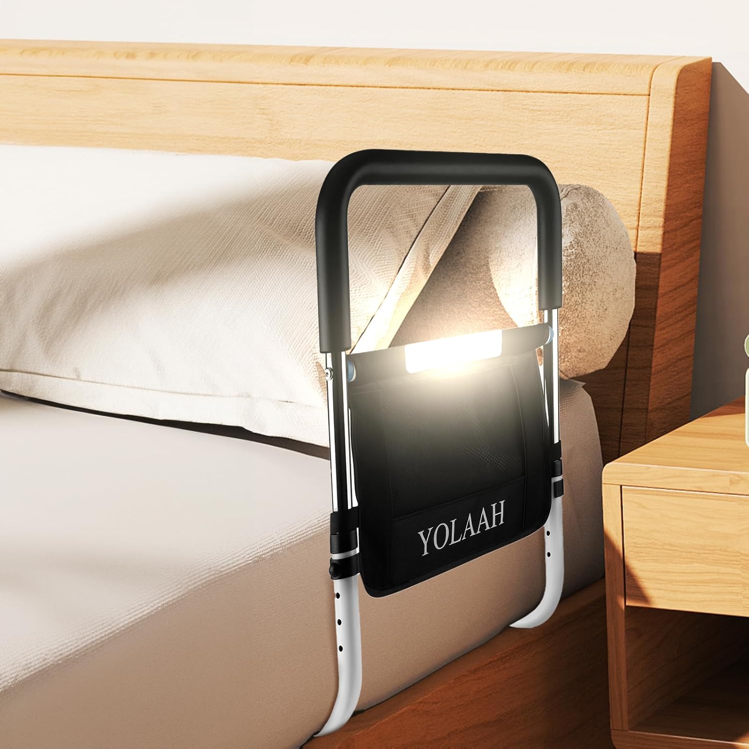 Bed Rail for Elderly Adults Safety - Bedassist Rail for Seniors, Height Adjustable, Bed Handle, Guard, Rail for Seniors Prevent Fall