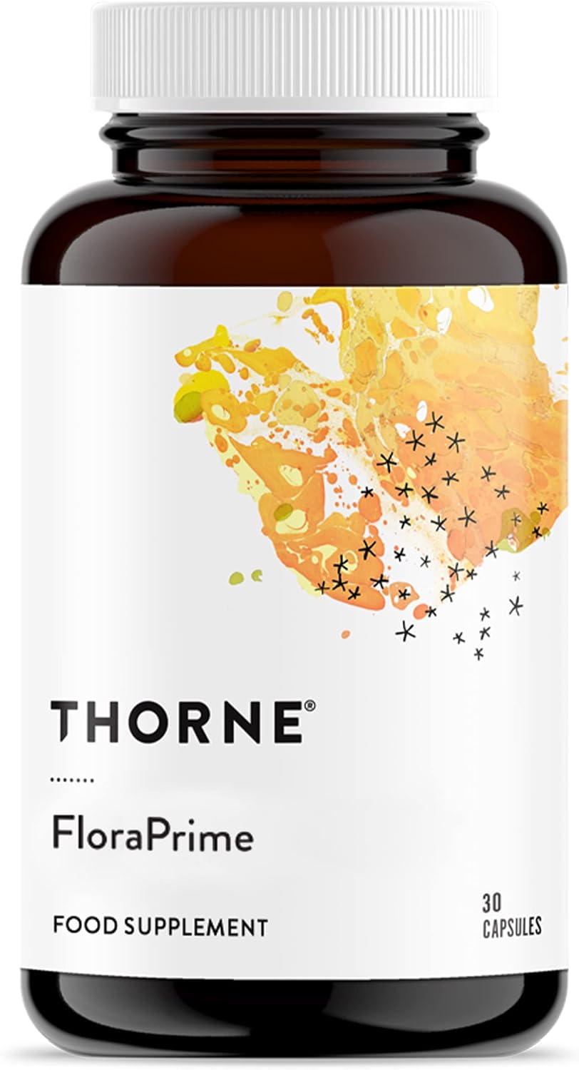 Thorne FloraPrime Probiotic - Shelf Stable and Stomach Acid-Resistant Probiotic Blend - 30 Capsules
