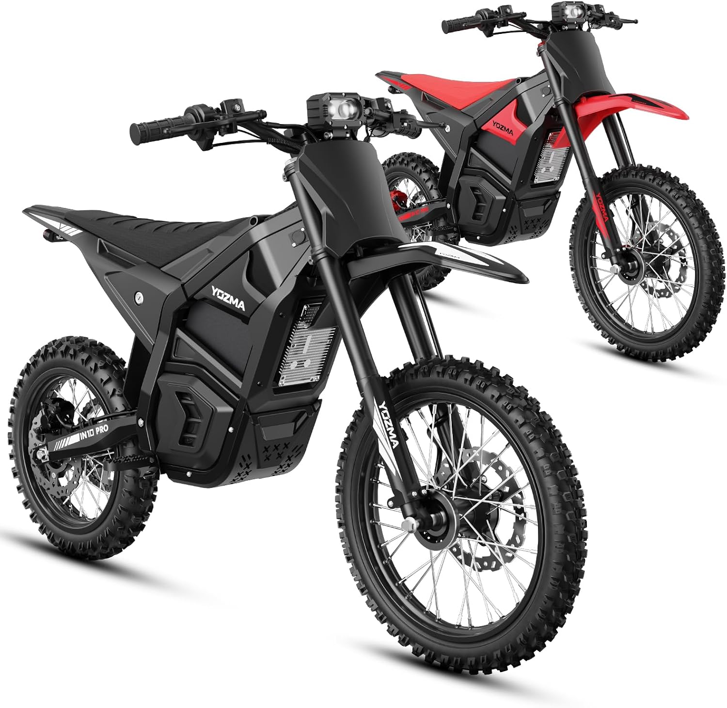 Yozma IN10 Pro Electric Dirt Bike, 5500W, 50MPH, 17"/14" Tires