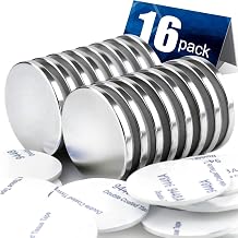 DIYMAG Powerful Neodymium Disc Magnets, Permanent, Strong, Rare Earth Magnets. Fridge, DIY, Building, Scientific, Craft, and Office Magnets, 1.26 inch x 1/8 inch,16 Pack