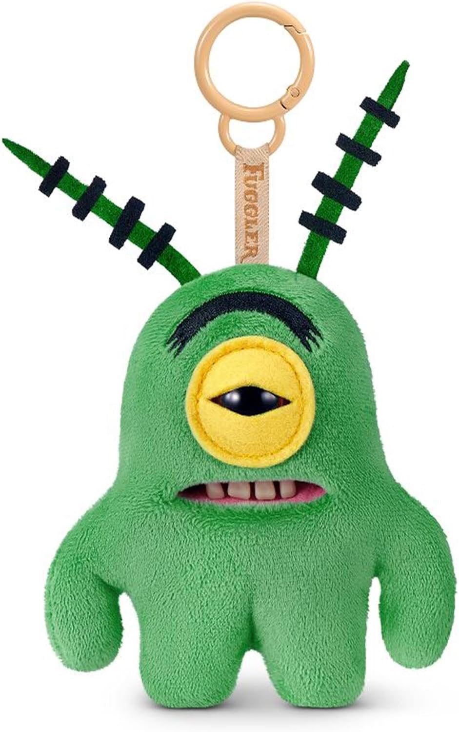 Fuggler SpongeBob 5-Inch Plush Keyring by ZURU, Funny Ugly Monster Bag Clip-on Stuffed Animal, Multiple Characters Available