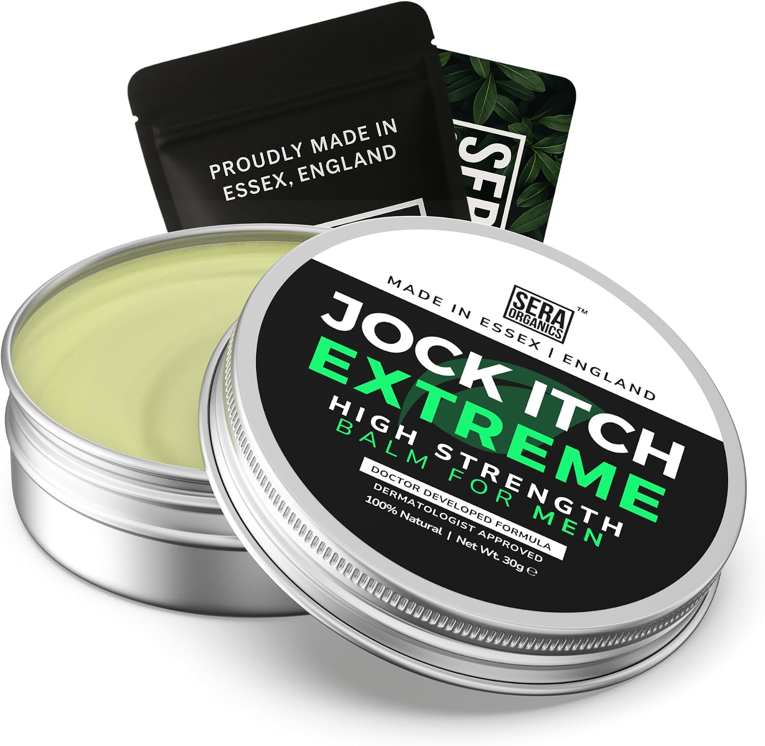 Jock Itch Cream for Men | Strong Antifungal Balm | Groin, Sweat & Rash 30g