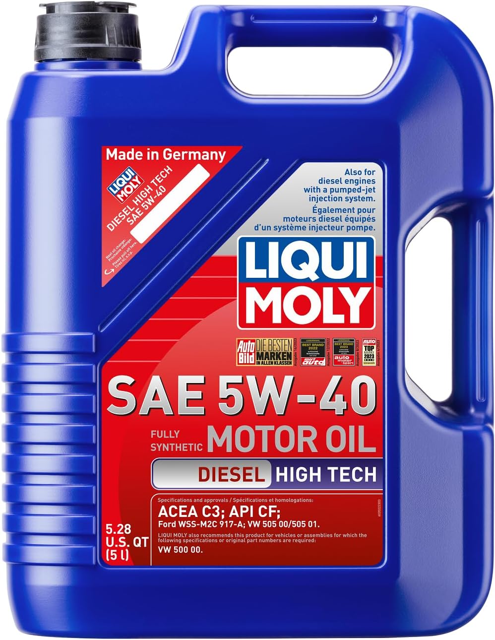 LIQUI MOLY Diesel High Tech SAE 5W-40 | 5 L | Fully synthetic engine oil | SKU: 2022
