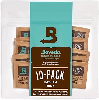Boveda Wooden Music Instruments - 84% RH 2-Way Humidity Control - Size 8 For Wooden Instruments – Protects All Wood Instruments For Optimal Sound – Prevents Cracking & Warping Of Guitars – 10 Count