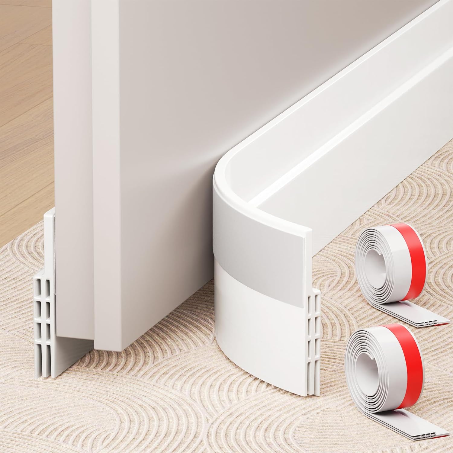 Hojoy Draft Excluder for Doors, Self Adhesive Door Draft Excluder 2 Pack