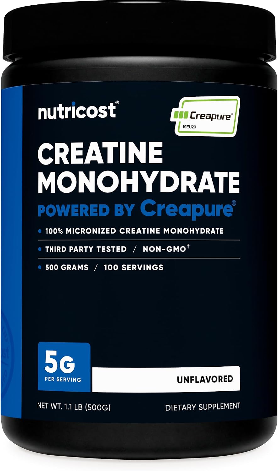 Nutricost Creapure® Creatine Monohydrate 500 Grams