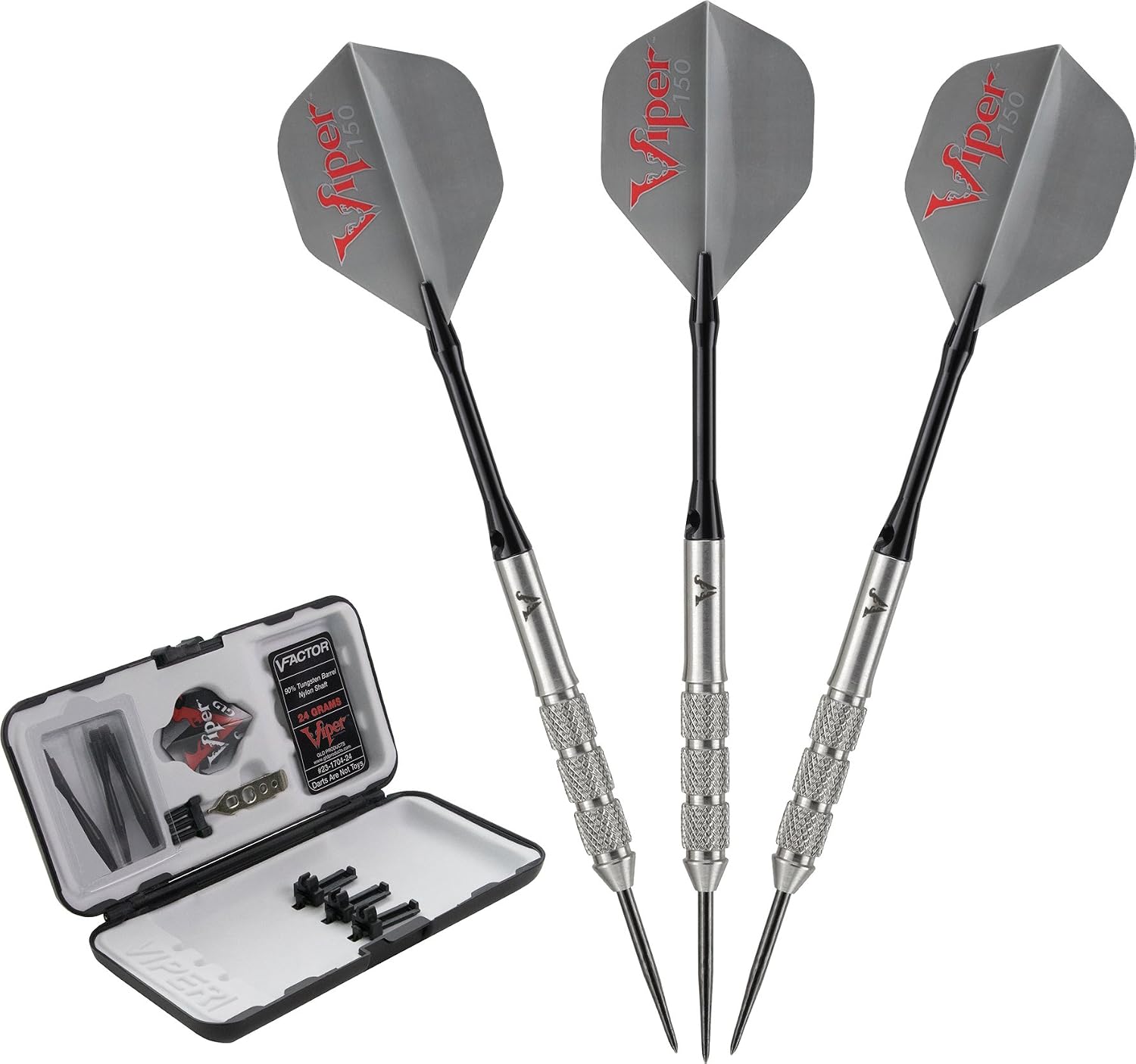 Viper V-Factor 90% Tungsten Steel Tip Dart Set with Case