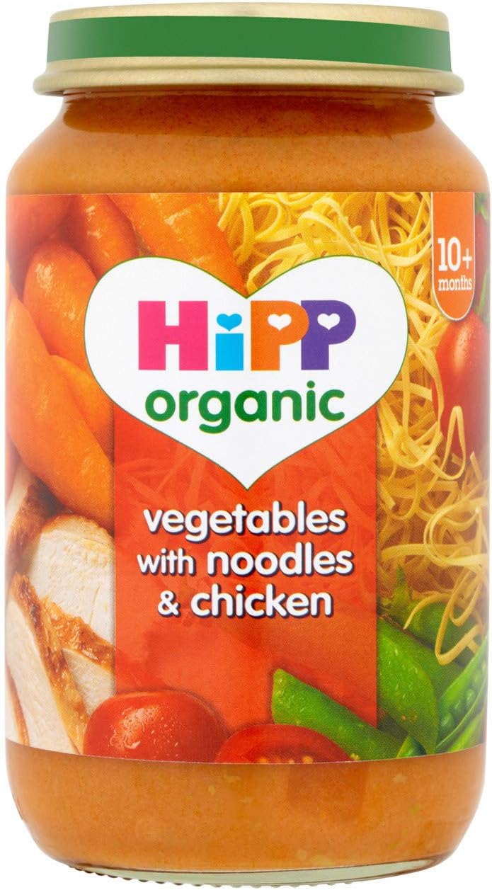 HiPP Organic Vegetables With Noodles and Chicken, 220g