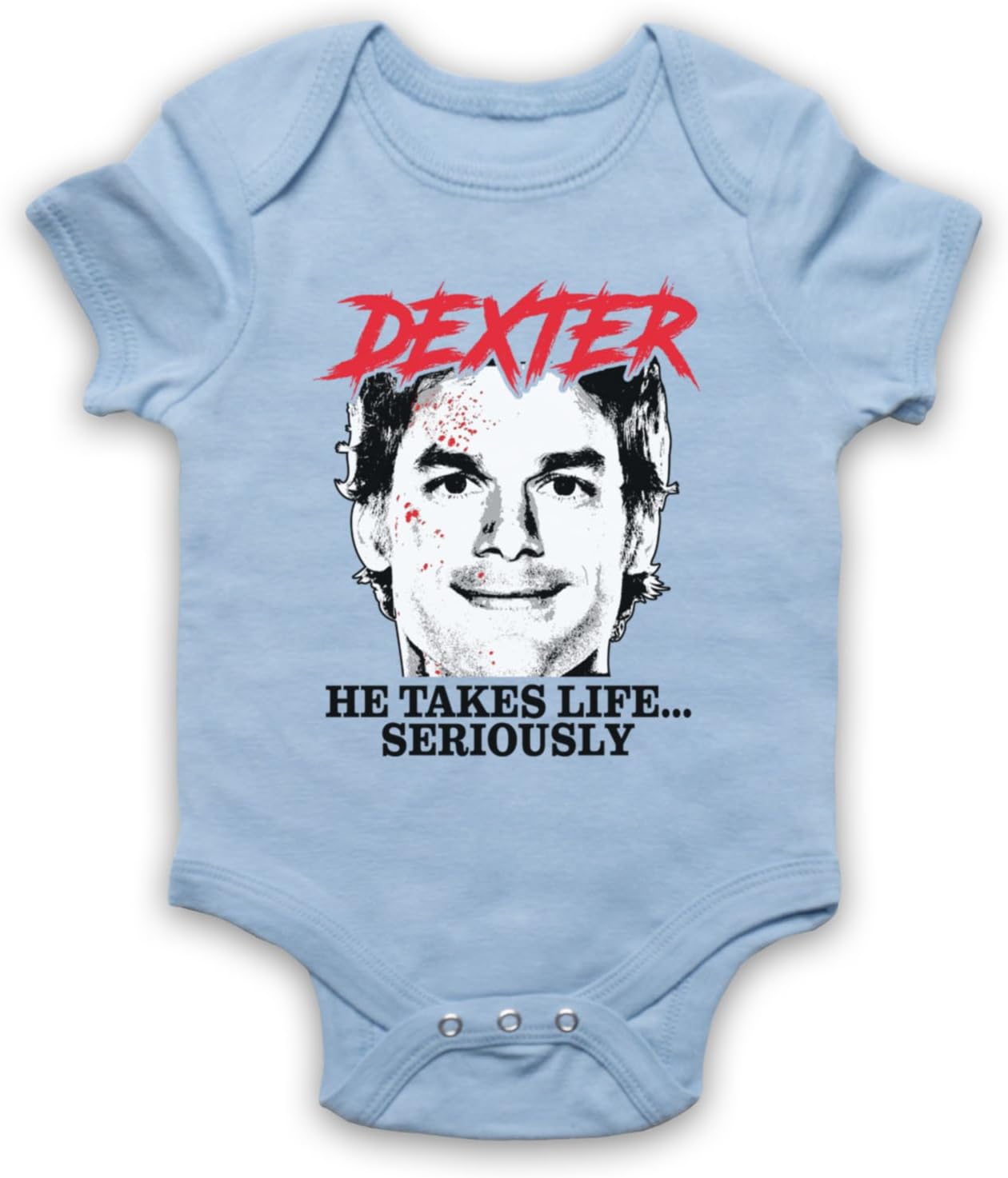 My Icon Art & Clothing Dex He Takes Life Seriously Serial Killer Drama TV Baby Grow