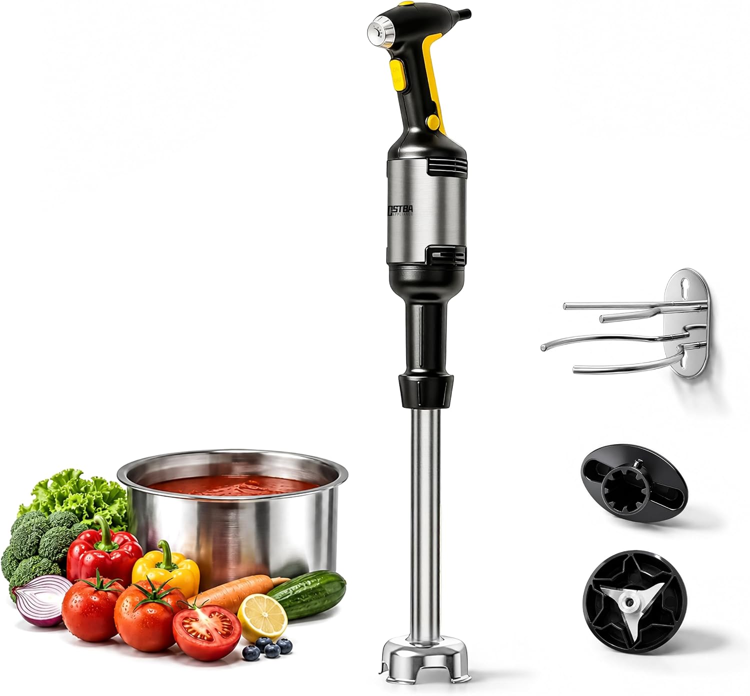 OSTBA 500W Commercial Immersion Blender, 16-Inch Variable Speed Hand Mixer