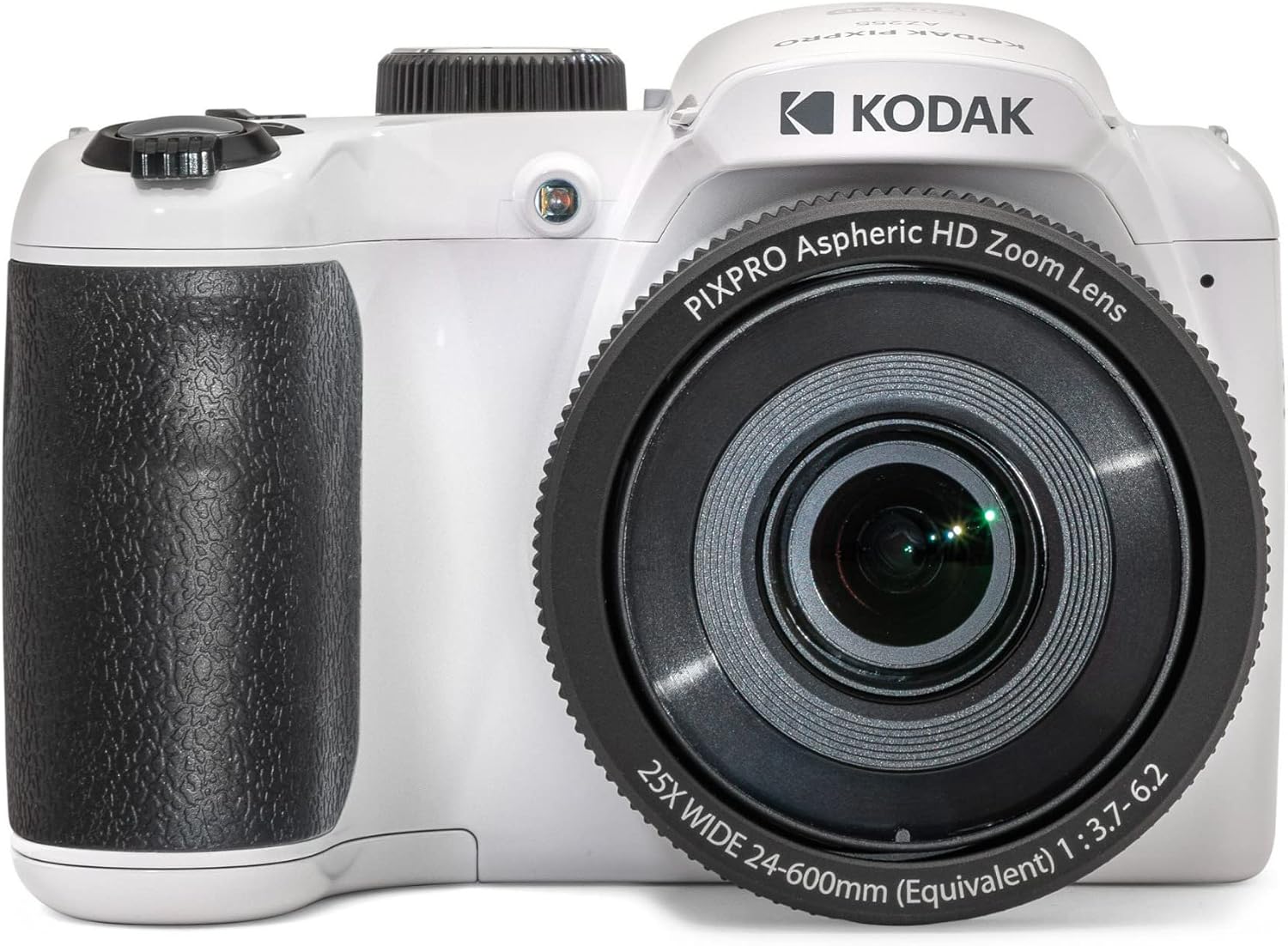 KODAK PIXPRO AZ255-WH 16MP Digital Camera 25X Optical Zoom 24mm Wide Angle Lens Optical Image Stabilization 1080P Full HD Video 3" LCD Vlogging Camera (White)