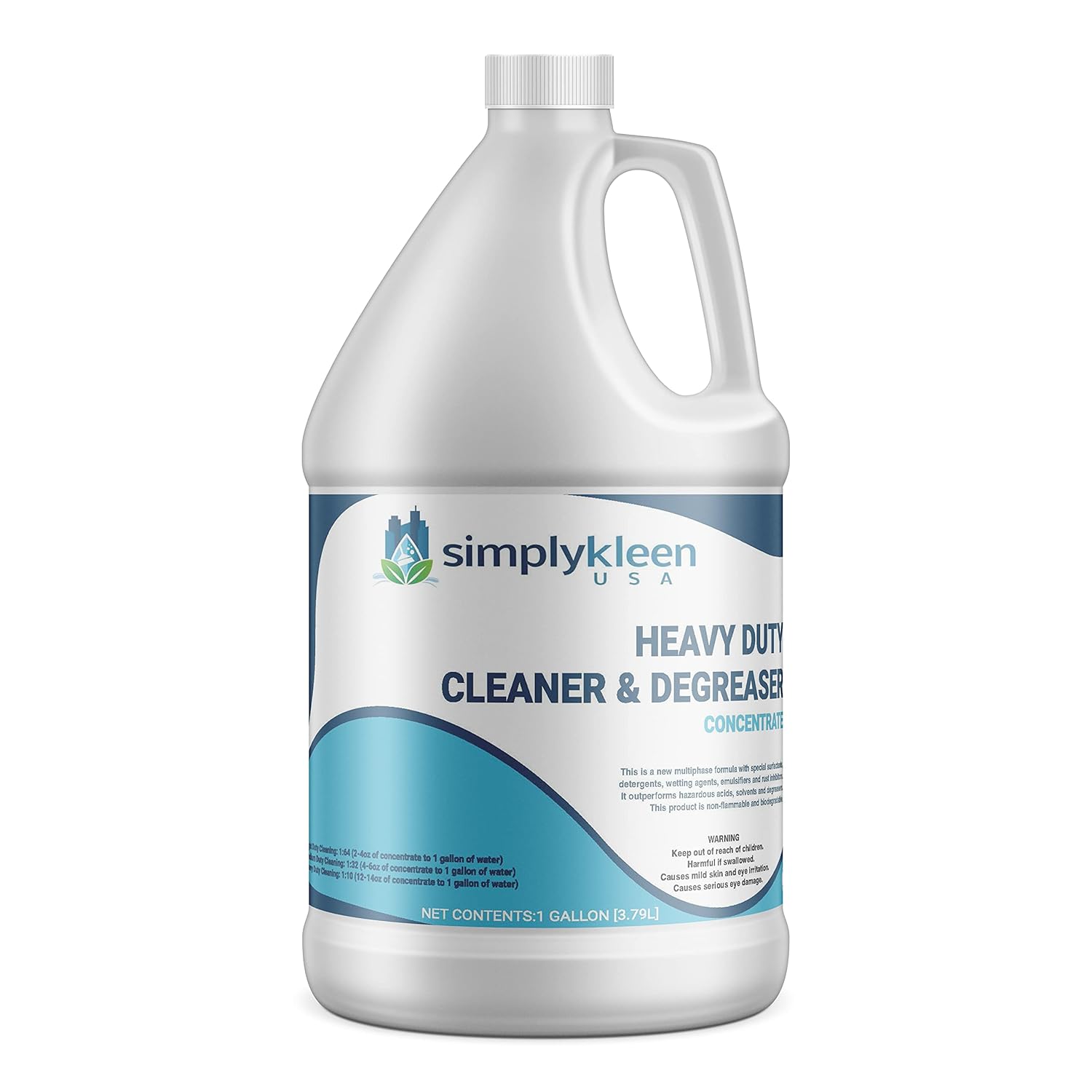 Simply Kleen Heavy Duty Cleaner and Degreaser, Industrial Strength Multi Surface Cleaner Degreaser, 1 Gallon