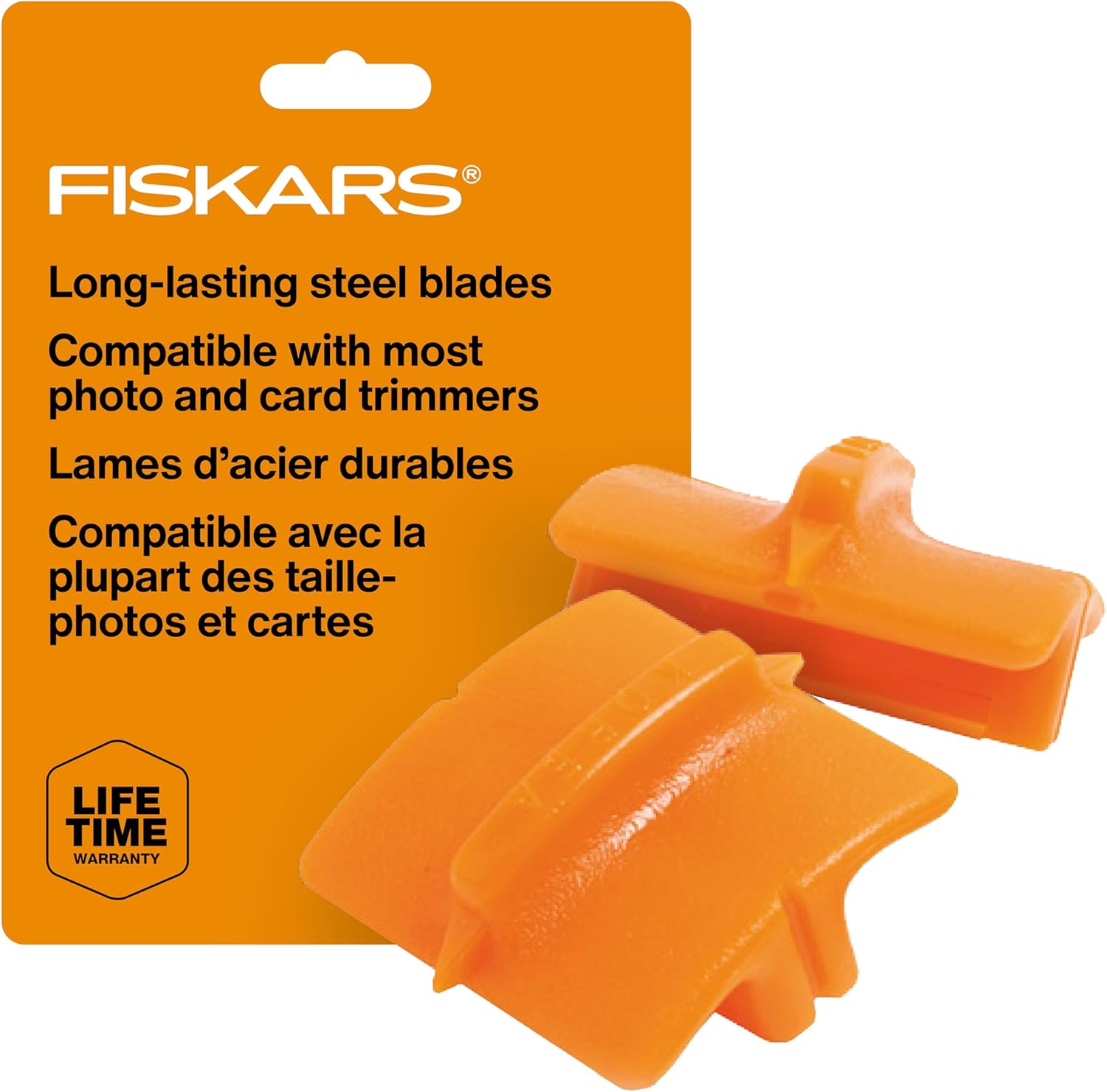 Fiskars Spare Blades -Straight Cutting, 2 pieces, For Fiskars paper cutting machine, Orange, 1003868