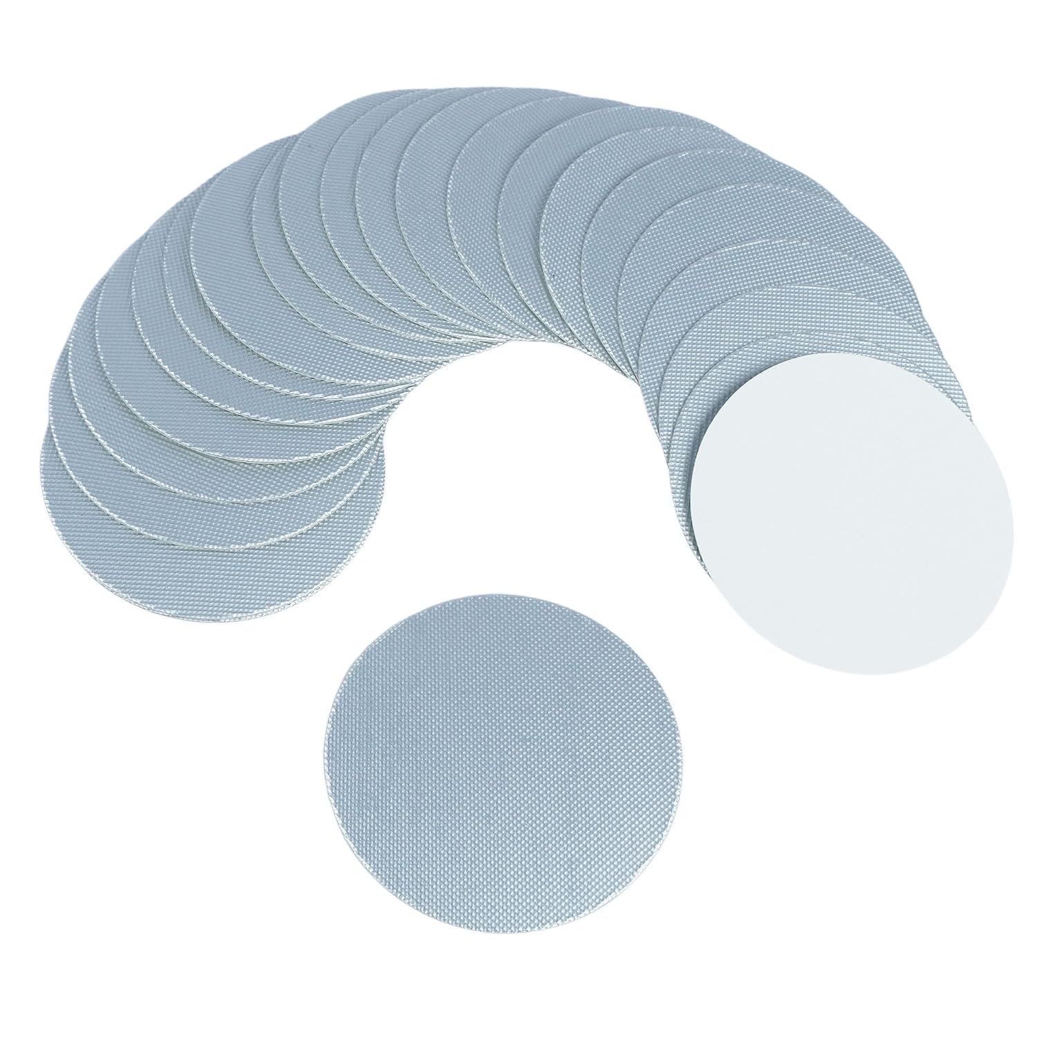 U.S. Solid Aluminum Foil Cap Liner Heat Sealing for Glass Bottle Non-Metal Lid(100 pcs, 24mm)