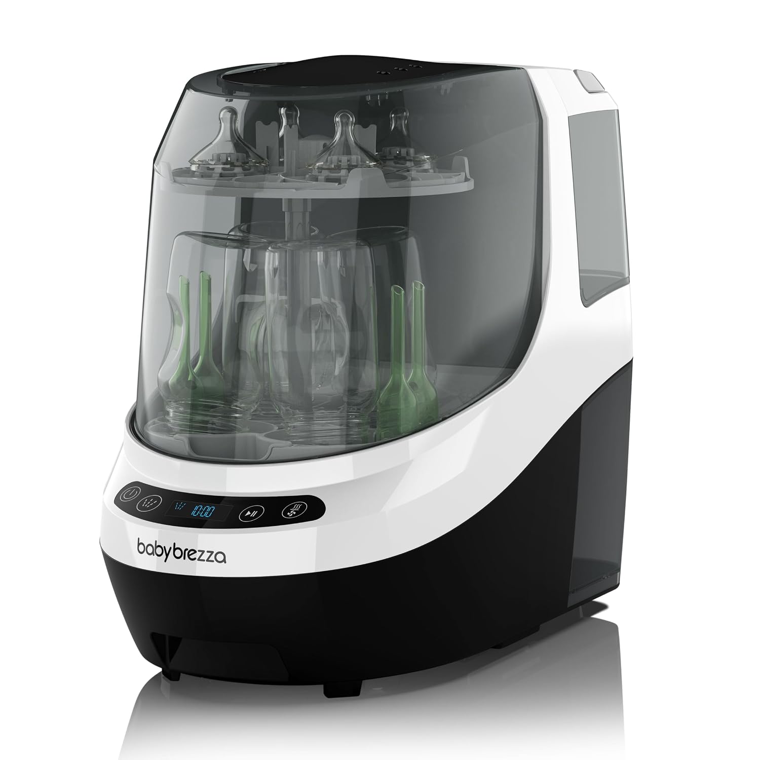Baby Brezza Baby Bottle Washer Pro - Clinically Proven Better Cleaning | Washer, Sterilizer + Dryer for Essentials like Bottles + Pump Parts – Machine Replaces Brushes + Racks, HEPA Filter