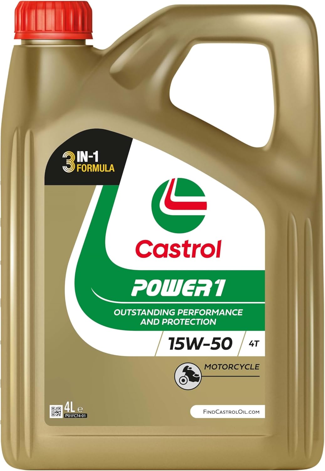 Castrol POWER1 4T 15W-50 Motorcycle Oil 4L