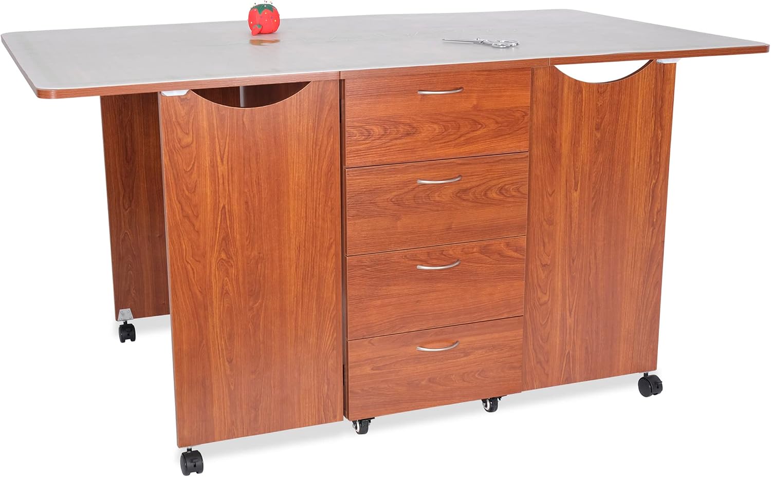 Kookaburra Cutting Table with Cutting Mat - Teak