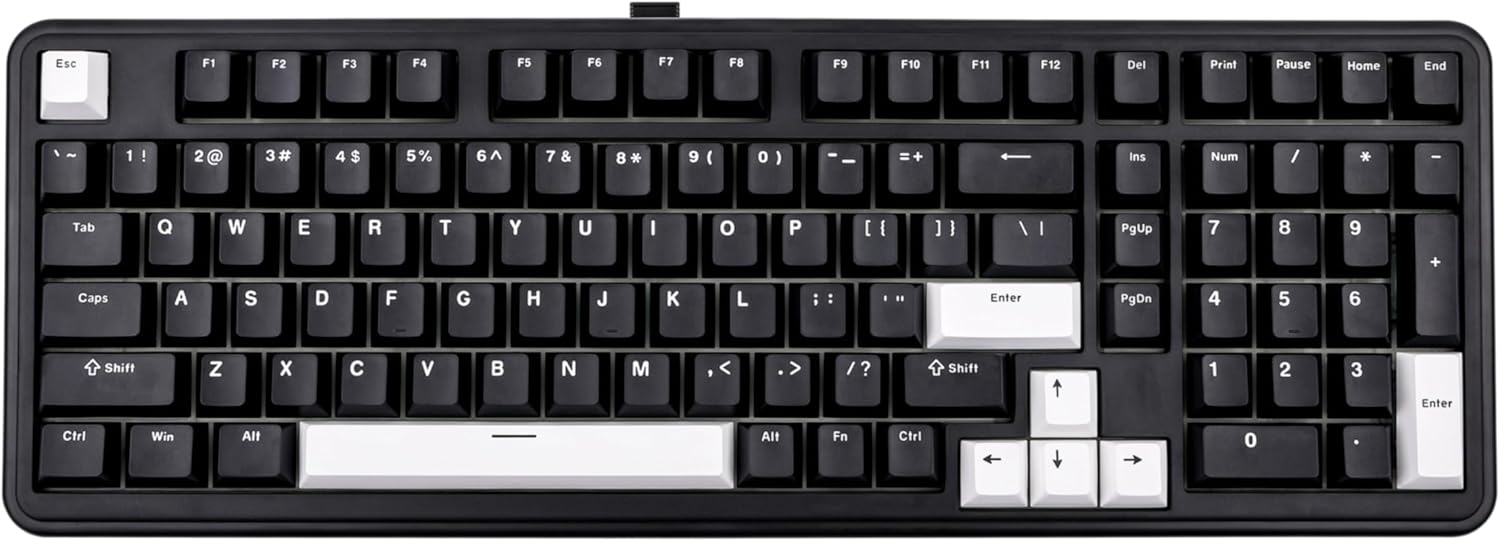 EPOMAKER TH99 Tri-Mode Wireless Mechanical Keyboard with 8000mAh Battery, Hot Swappable Custom RGB Gaming Keyboard with Numpad, Gasket Creamy for PC/Mac/Office (Black)