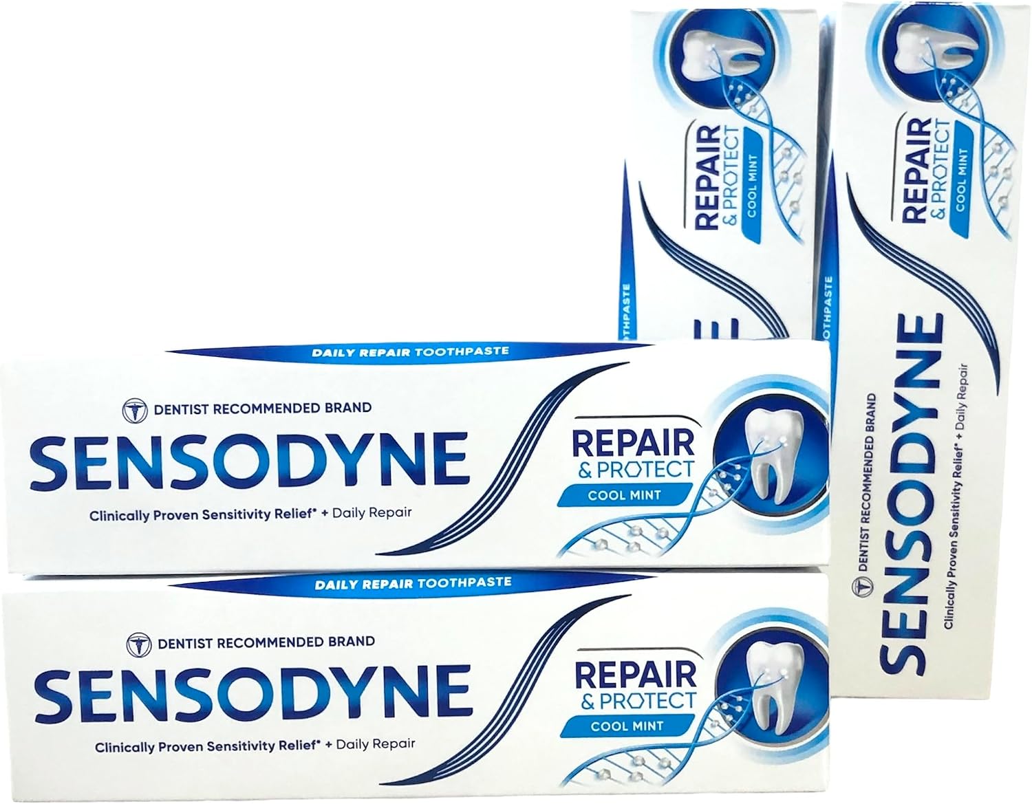 Sensodyne 4 x Toothpaste Repair and Protect - 75 ml