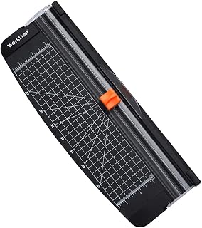 WORKLION Small Paper Trimmer, Portable Paper Cutter for Label, Origami, Card, Photo, Coupon, Scrapbook, Cardstock, Laminated Paper, and Craft Project