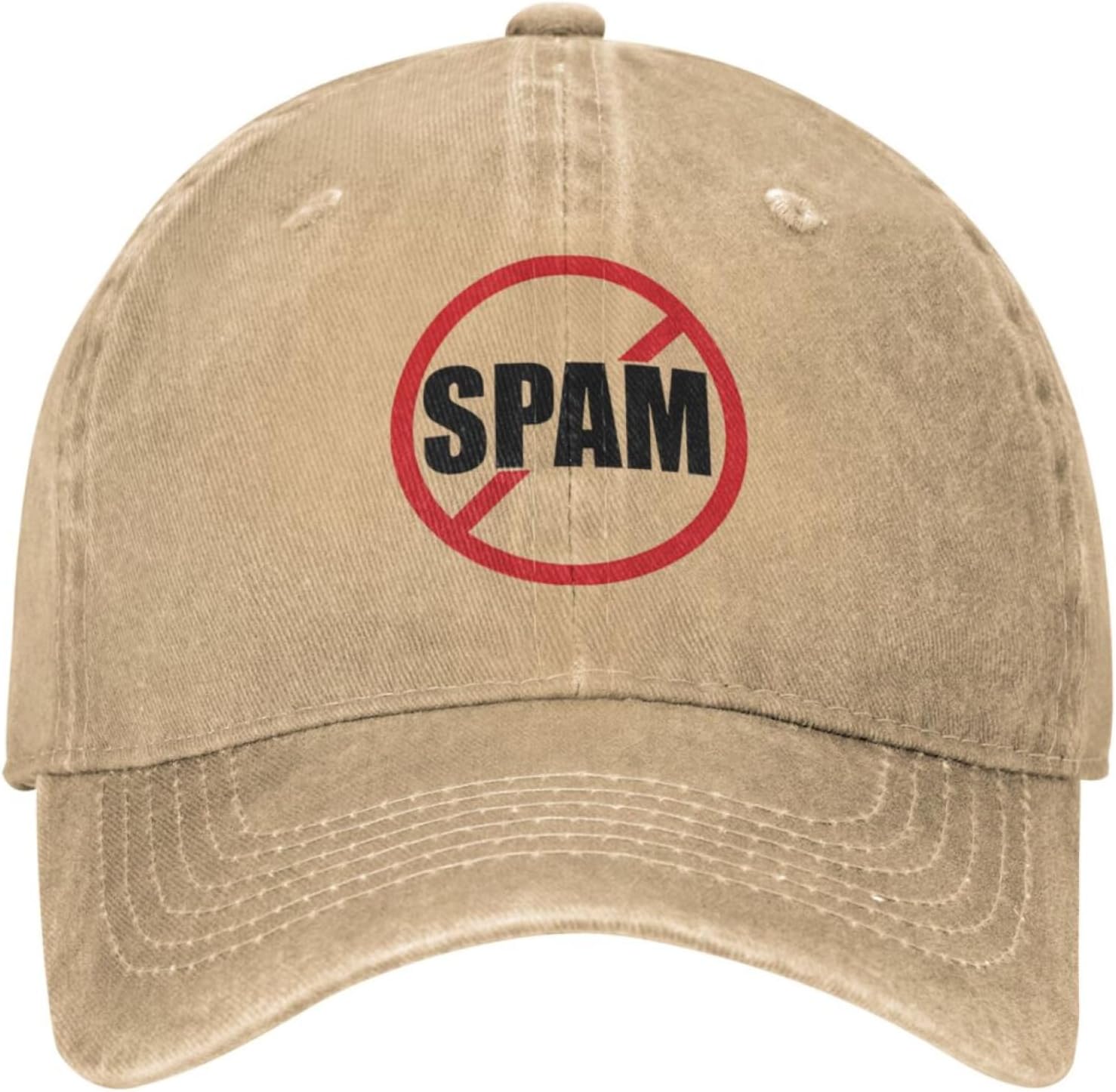 Men Women casual Casual baseball cap with spam pattern for men and adults mailbox logo hat Hippie style Hip Hop Snapback Summer outdoor sports
