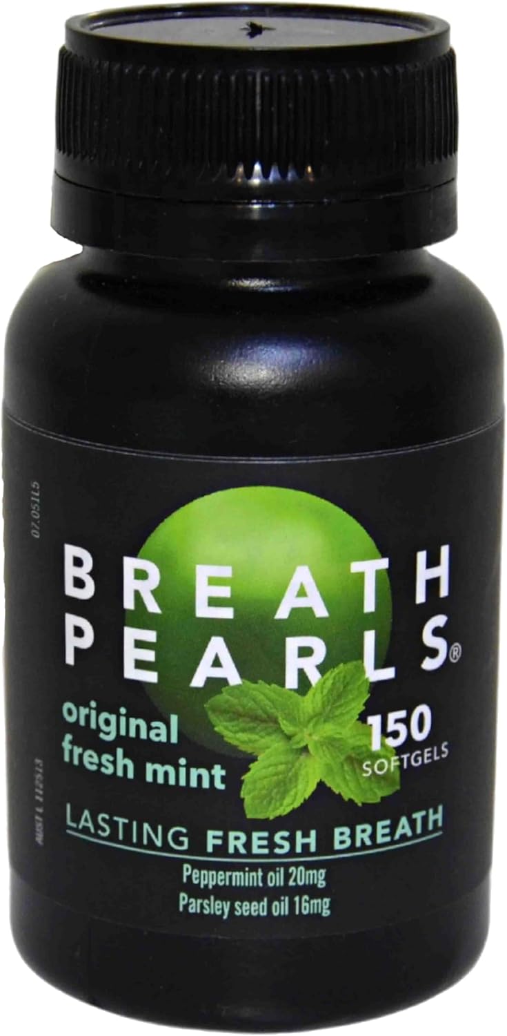 Breath Pearls Original Freshens Breath (150 softgels) New Pack 150 Counts